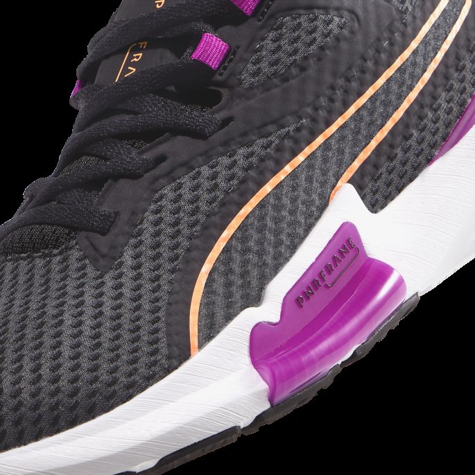 Pwrframe Tr Treningssko For Kvinner Puma På Tilbud Svart-dyp Orkidé-neon Sitrus