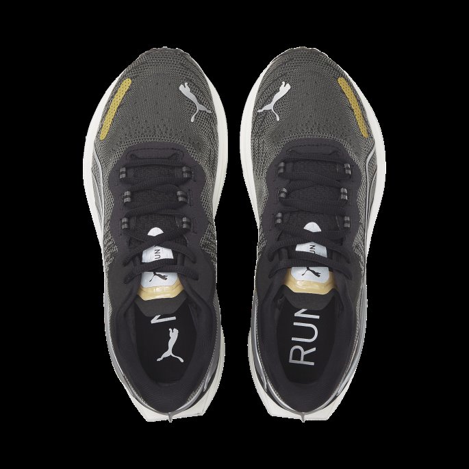 Sort-sølv-team Gull Puma På Salg Run Xx Nitro Dame Joggesko