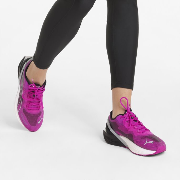 Run Xx Nitro Wns Joggesko For Kvinner Puma På Tilbud Dyp Orkidé-sølv-svart