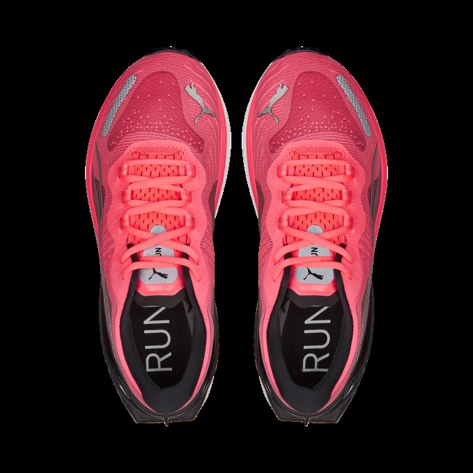 Run Xx Nitro Wns Joggesko For Kvinner Puma På Tilbud Solnedgang Glød-svart-sølv