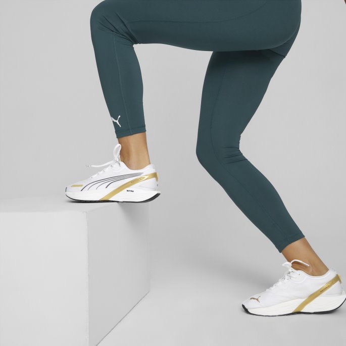 White-team Gull-svart Puma På Salg Run Xx Nitro Wns Dame Joggesko
