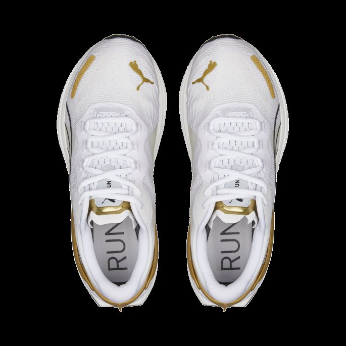 White-team Gull-svart Puma På Salg Run Xx Nitro Wns Dame Joggesko