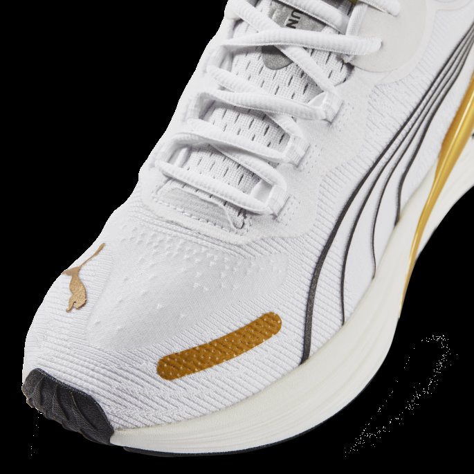 White-team Gull-svart Puma På Salg Run Xx Nitro Wns Dame Joggesko