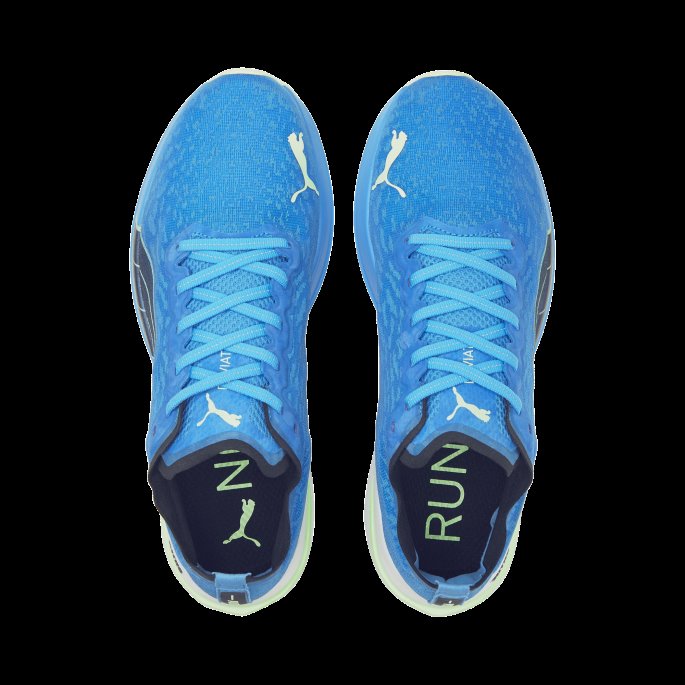 Puma På Tilbud Deviate Nitro Wildwash Joggesko For Menn Havdykk-fizzy Lime