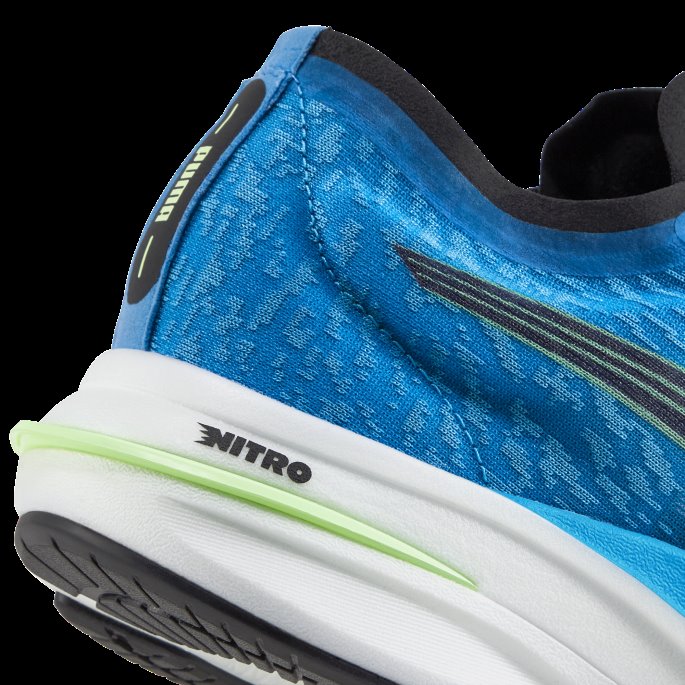 Puma På Tilbud Deviate Nitro Wildwash Joggesko For Menn Havdykk-fizzy Lime
