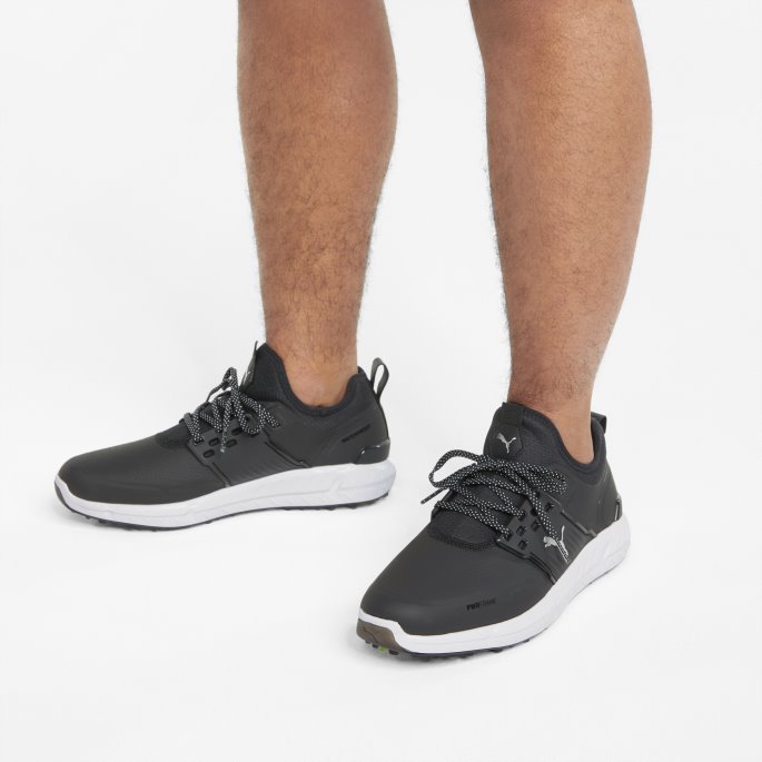 Puma På Tilbud Ignite Articulate Wide Herre Golfsko Svart-sølv-svart
