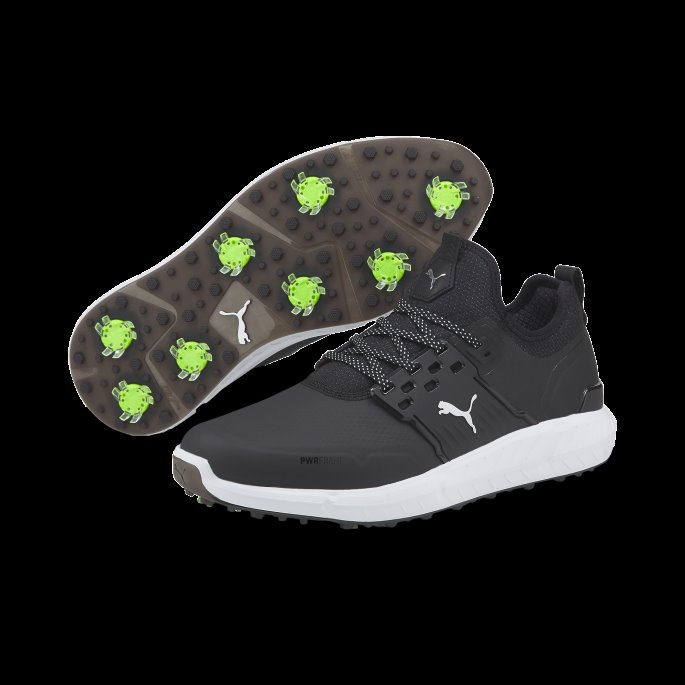 Puma På Tilbud Ignite Articulate Wide Herre Golfsko Svart-sølv-svart