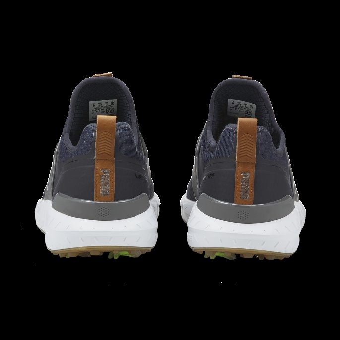 Peacoat-sølv-stille Skygge Puma På Tilbud Ignite Articulate Wide Herre Golfsko