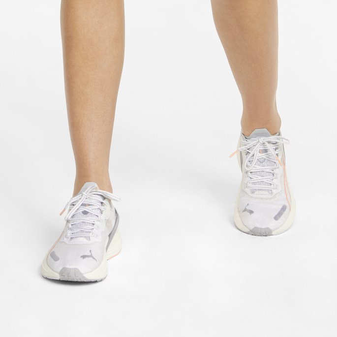 Run Xx Nitro Wildwash Joggesko For Kvinner Puma På Tilbud Hvit-sølv-brusende Melon