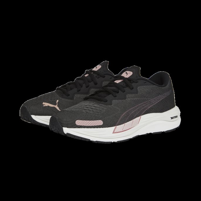 Puma På Tilbud Svart-rosa Gull Velocity Nitro 2 Løpesko For Kvinner