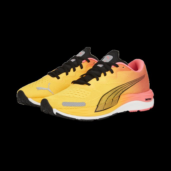 Velocity Nitro 2 Joggesko For Kvinner Sunset Glow-sun Stream Puma På Tilbud