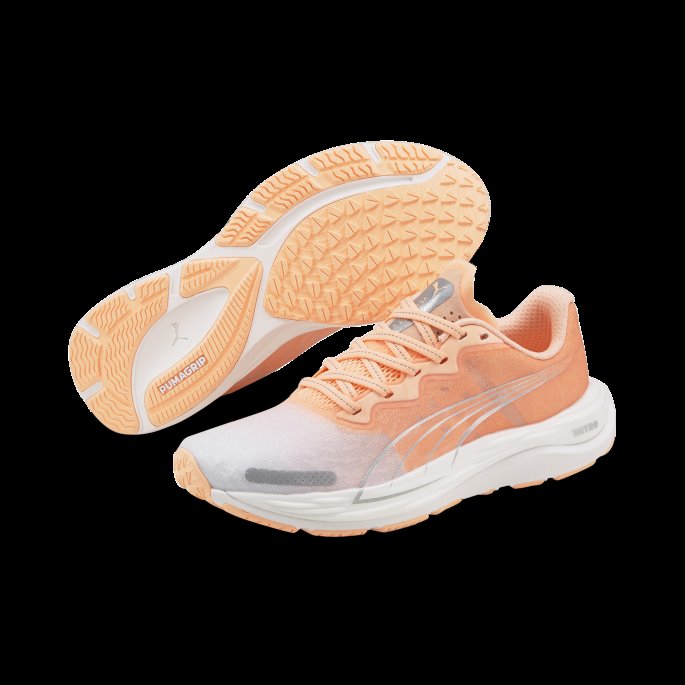 White-fizzy Melon Velocity Nitro 2 Wildwash Joggesko For Kvinner Puma På Tilbud