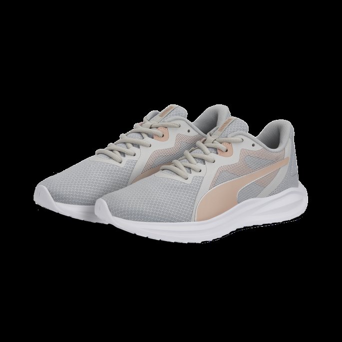 Twitch Runner Joggesko Puma På Tilbud Grå Fiolett-rosa Kvarts-hvit