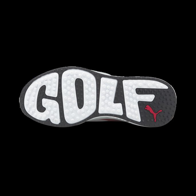 Gs-fast Golfsko Puma På Tilbud Hvit-høy Stige-høy Risiko Rød