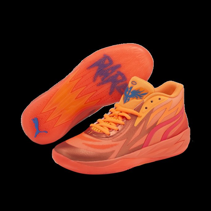 Mb.02 Basketballsko Brennende Korall-ultra Oransje Puma På Salg