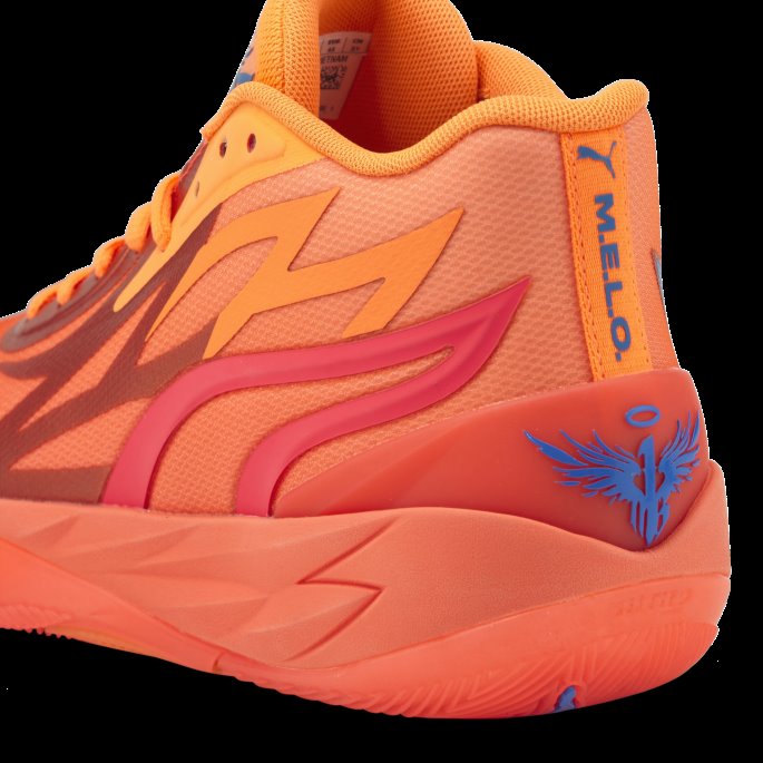 Mb.02 Basketballsko Brennende Korall-ultra Oransje Puma På Salg