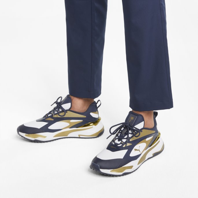 Puma På Tilbud X Palm Tree Crew Rs-fast Golfsko Marine Blazer-gull-hvit