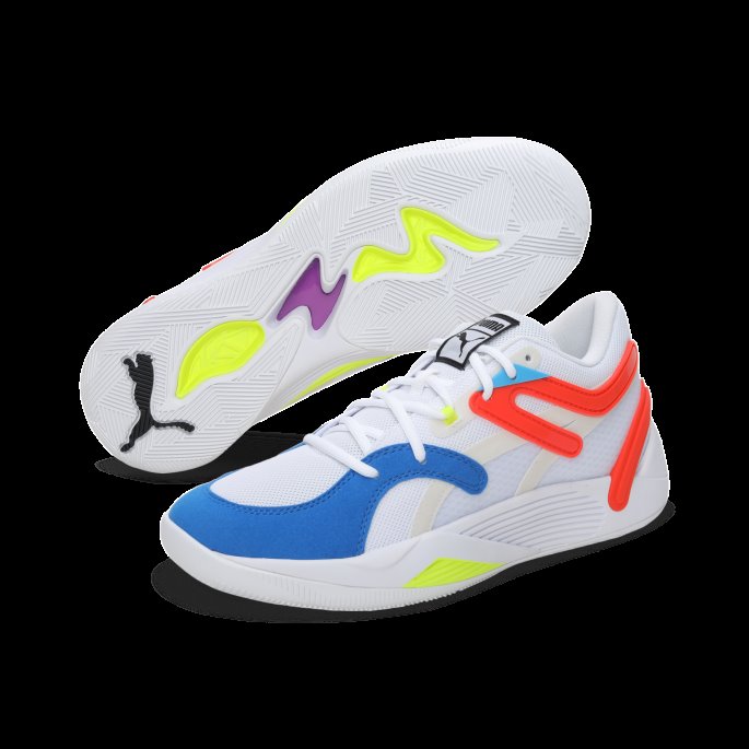 Puma På Salg White-cherry Tomat Trc Blaze Court Basketball Sko