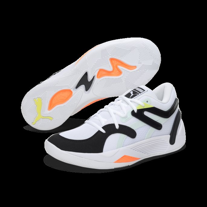 Puma På Tilbud Hvit-svarte Trc Blaze Court Basketball Sko