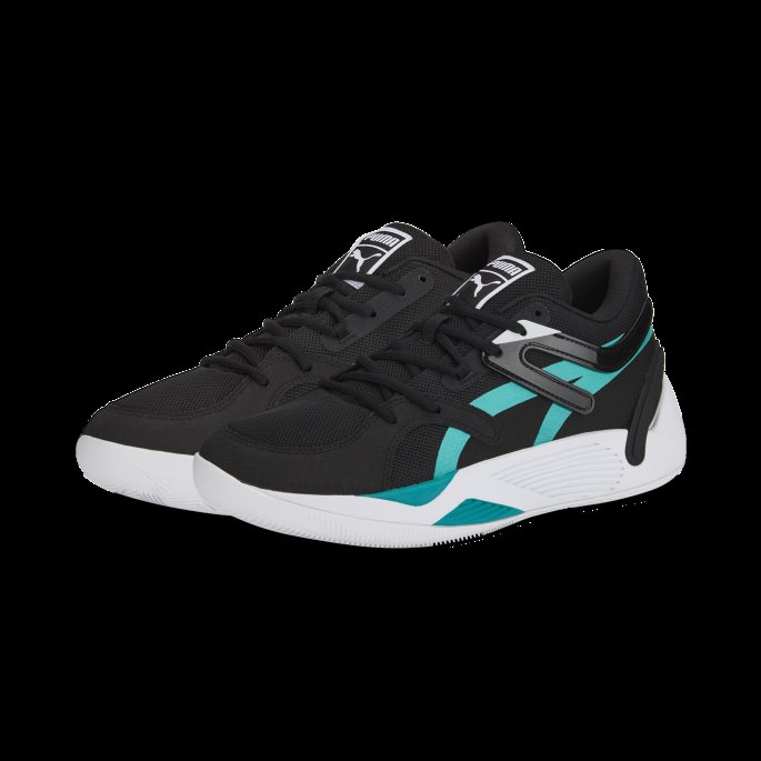 Puma På Tilbud Svart-dyp Aqua Trc Blaze Court Basketballsko