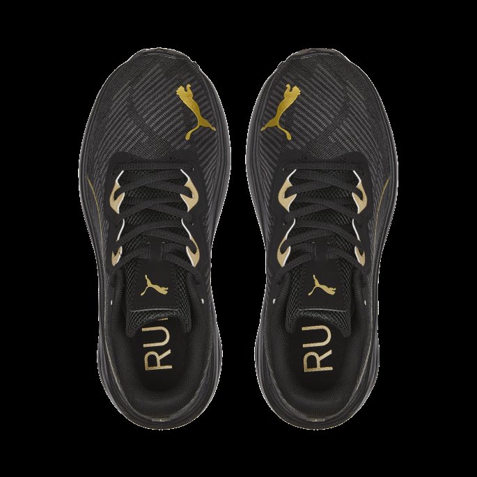Black-team Gold Puma På Tilbud Aviator Profoam Sky Joggesko