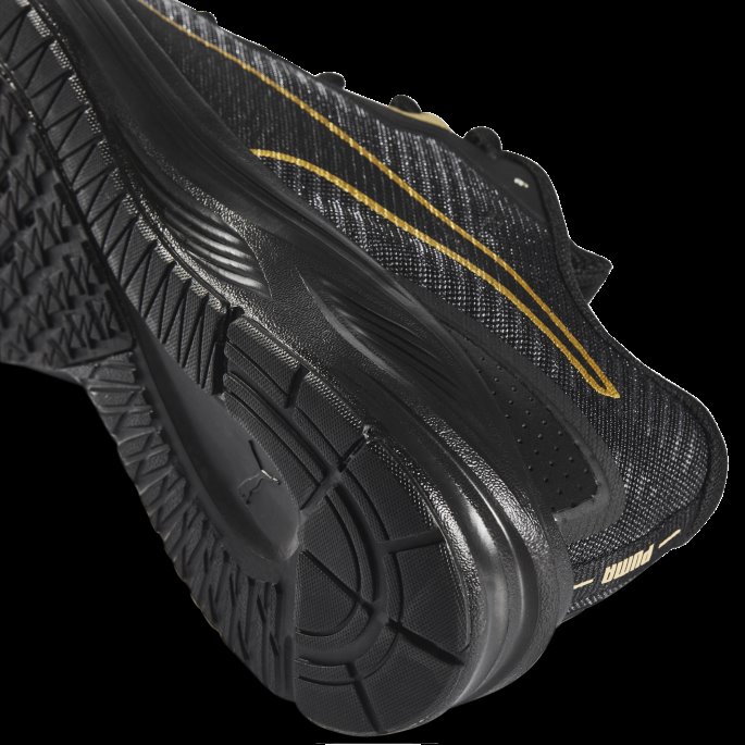Black-team Gold Puma På Tilbud Aviator Profoam Sky Joggesko