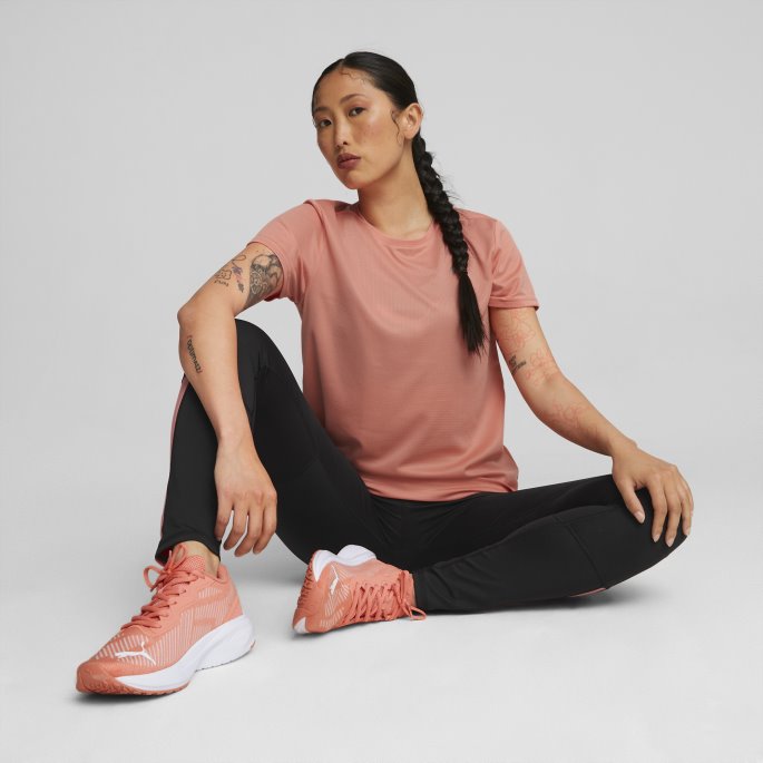 Nellike Rosa-hvit Puma På Tilbud Aviator Profoam Sky Joggesko