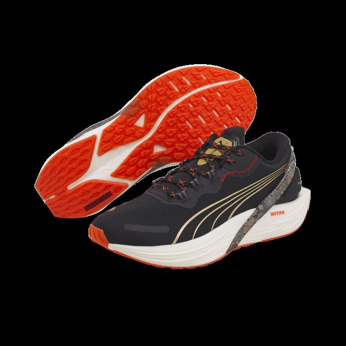 Puma På Salg Run Xx Frida 1 Nitro Dame Joggesko Black-firelight-team Gull
