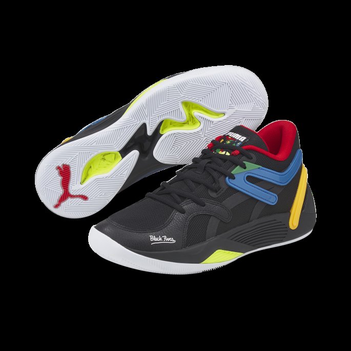 Trc Blaze Court Black Fives Basketball Sko Puma På Tilbud Black-saffron