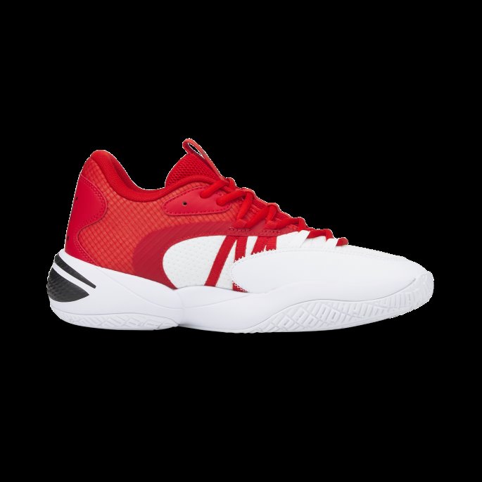 Hvit-høyrisiko Red Court Rider 2.0 Basketballsko Puma På Salg