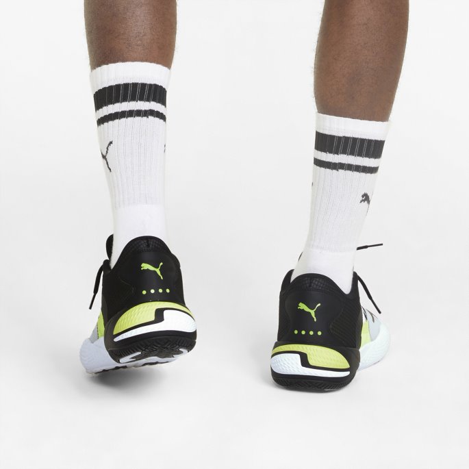 Hvit-gul Alert Court Rider 2.0 Basketball Sko Puma På Tilbud