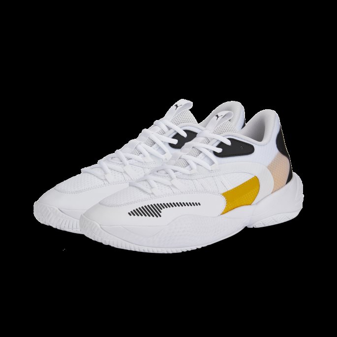 Court Rider 2.0 Basketball Sko Puma På Tilbud Hvit-spektra Gul