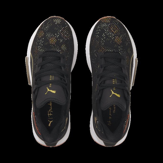 Puma På Tilbud X Frida Kahlo Pwrframe Tr Floral Treningssko For Kvinner Svart-firelight-metallisk Gull