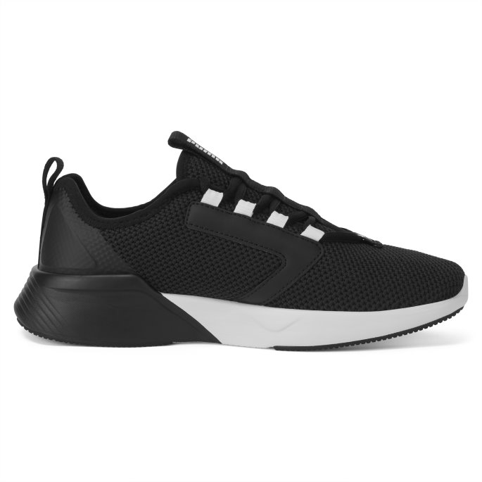 Puma På Salg Gjengjelde Tungen Joggesko Ungdom Svart-hvit