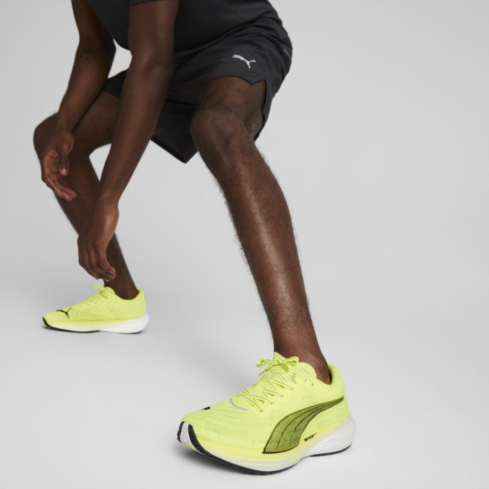 Puma På Tilbud Lime Squeeze-black Deviate Nitro 2 Løpesko Herre