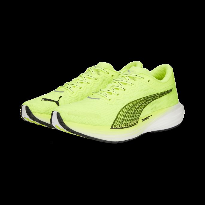 Puma På Tilbud Lime Squeeze-black Deviate Nitro 2 Løpesko Herre