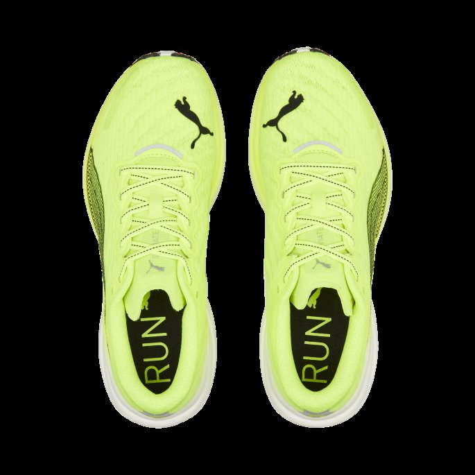 Puma På Tilbud Lime Squeeze-black Deviate Nitro 2 Løpesko Herre