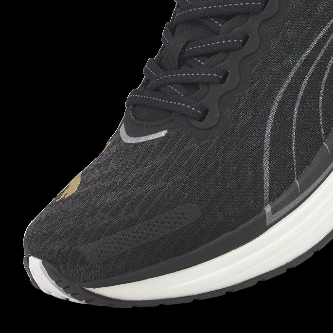 Deviate Nitro 2 Løpesko Dame Black-team Gold Puma På Tilbud
