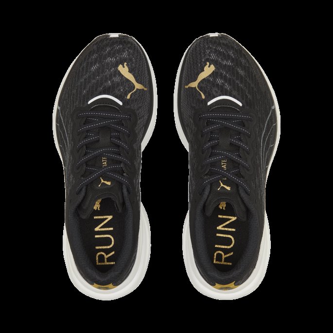 Puma På Tilbud Black-team Gold Deviate Nitro 2 Løpesko Dame