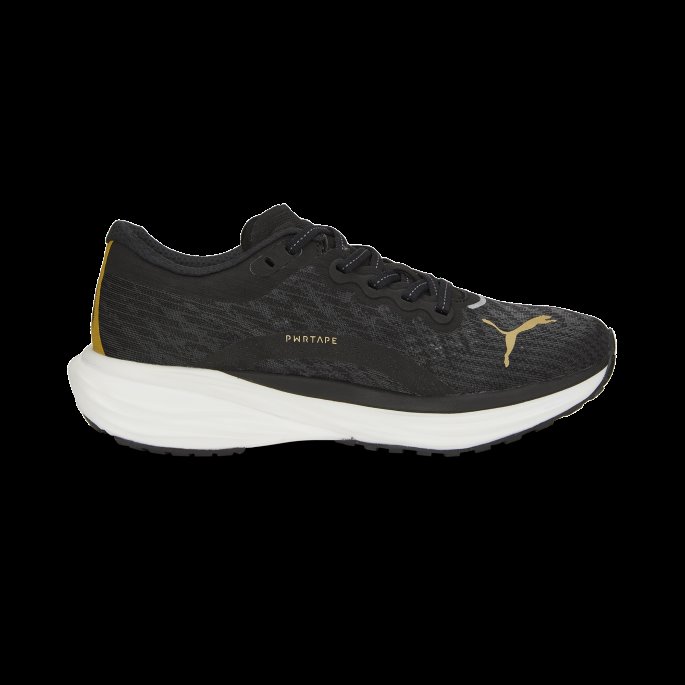 Puma På Tilbud Black-team Gold Deviate Nitro 2 Løpesko For Kvinner