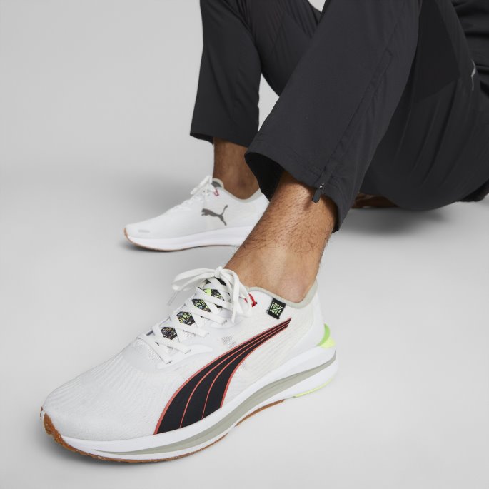 Puma På Tilbud X First Mile Electrify Nitro 2 Joggesko Menn Hvit-svart-firelight
