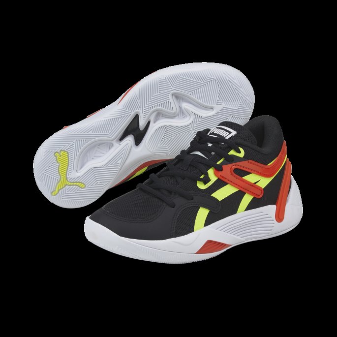 Puma På Salg Black-cherry Tomat Trc Blaze Court Ungdoms Basketball Sko