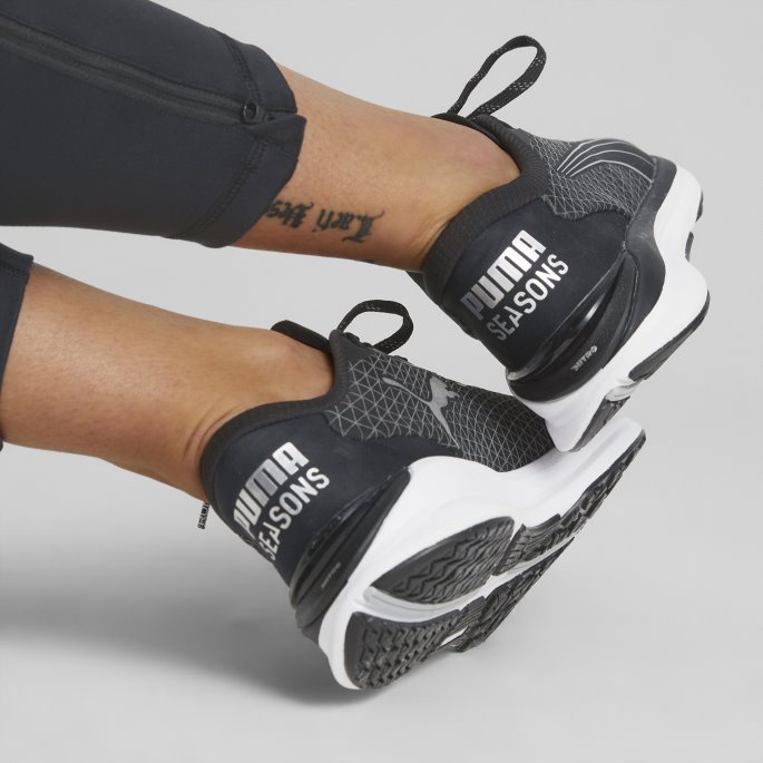 Svart-metallisk Sølv Puma På Tilbud Electrify Nitro 2 Wtr Løpesko Dame