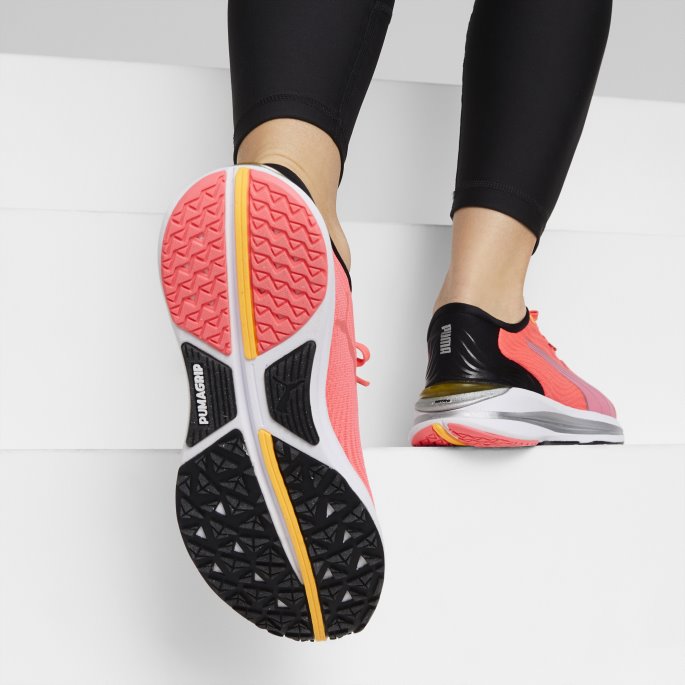 Puma På Tilbud Electrify Nitro 2 Joggesko Kvinner Solnedgang Glød-svart-sølv