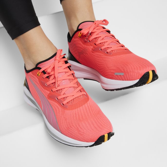 Puma På Tilbud Electrify Nitro 2 Joggesko Kvinner Solnedgang Glød-svart-sølv