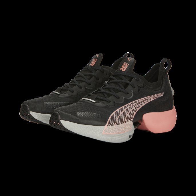 Puma På Tilbud Svart-nellik Rosa Fast-r Nitro Elite Karbon Joggesko Kvinner