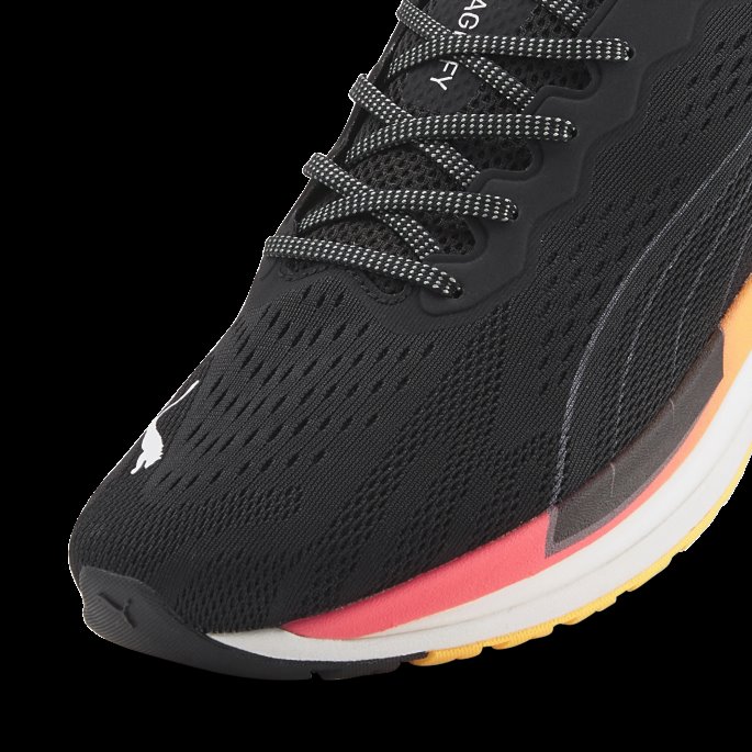 Puma På Tilbud Forstørre Nitro Surge Joggesko Menn Svart-solnedgang Glød
