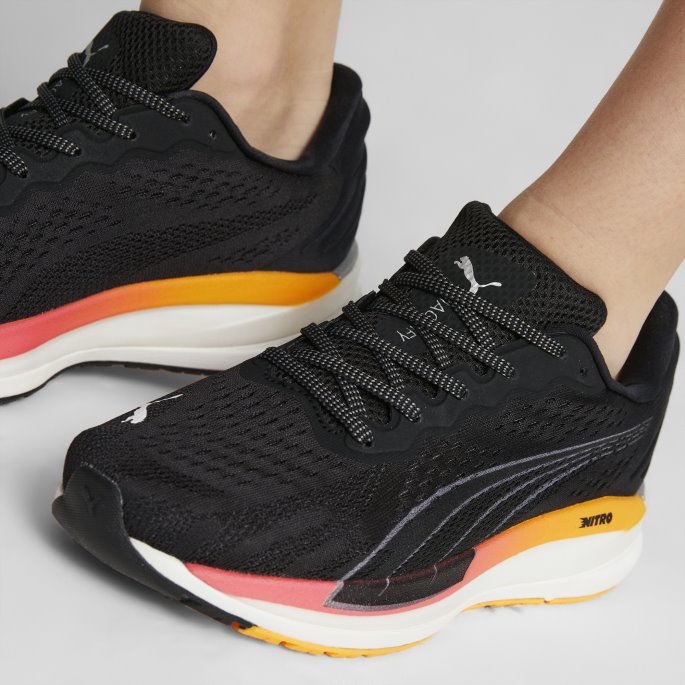 Black-sunset Glow Puma På Tilbud Forstørre Nitro Surge Joggesko Kvinner