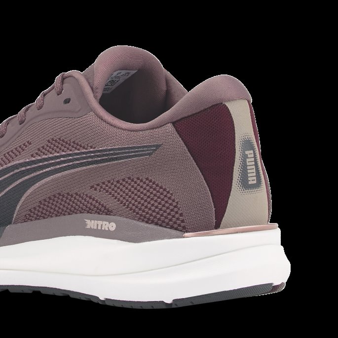 Forstørre Nitro Strikke Dame Joggesko Støvete Plomme-rosa Gull Puma På Salg