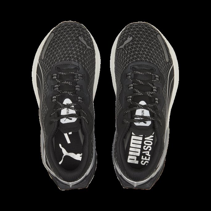 Black-metallic Silver Run Xx Nitro Wtr Joggesko Dame Puma På Tilbud